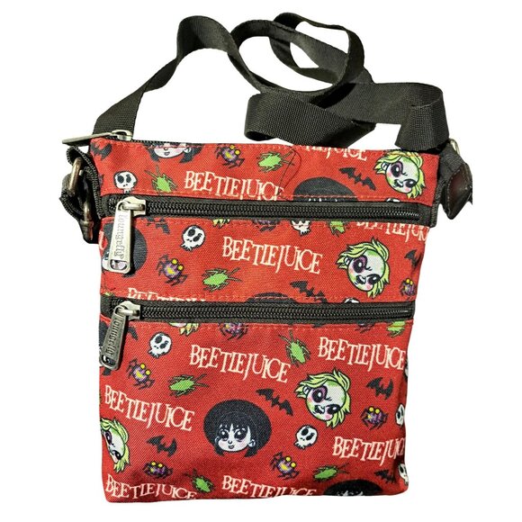 Universal Studios x Loungefly Beetlejuice Lydia Halloween Horror Crossbody - Picture 3 of 11